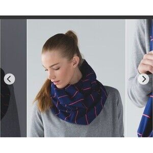 Lululemon Vinyasa Scarf Sailor Stripe Hero Blue Alarming W9MDLS
